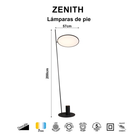 Lámpara de pie LED Zenith (20W)