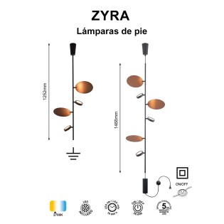 Lámpara de techo LED Zyra (20W)
