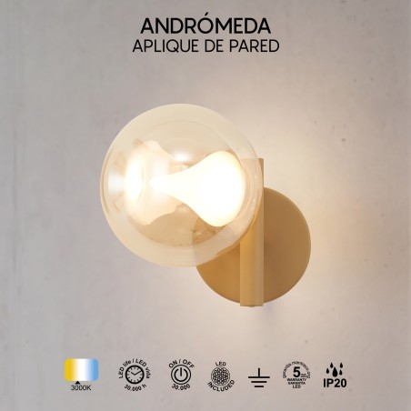 Aplique de pared LED Andrómeda (6W)