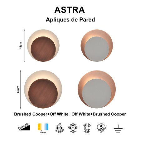 Aplique de pared LED Astra (28W)