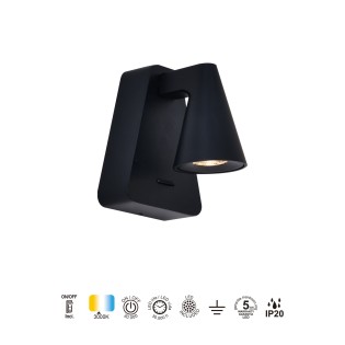 Aplique LED con interruptor Africa (5W)