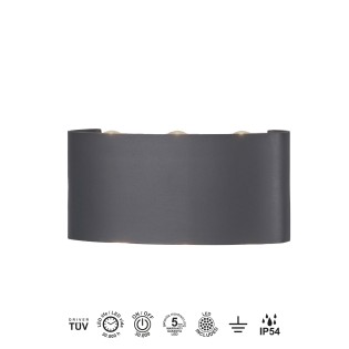 Aplique de exterior LED Arcs (6W)