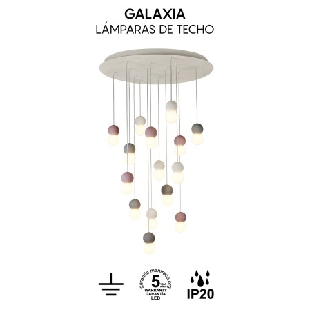 Lámpara de techo Galaxia (15 luces)