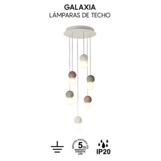 Lámpara de techo Galaxia (6 luces)