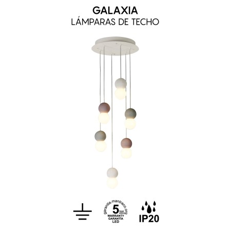 Lámpara de techo Galaxia (6 luces)