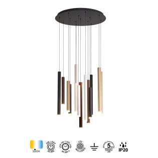 Lámpara colgante LED Cala (14x6W)