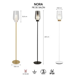 Lámpara de pie Nora Madera