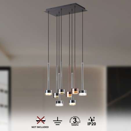Lámpara de techo Tonic (8 luces)