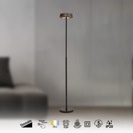 Lámpara de pie LED Noa II Dimmable (15+15W)