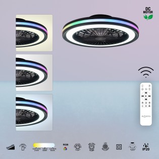 Ventilador LED Gamer RGB CCT Dimmable (60W)
