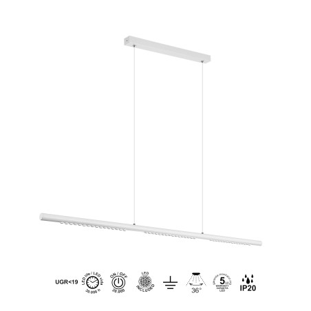 Lámpara colgante lineal LED Meca (28W)
