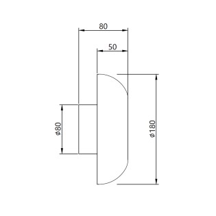 Aplique de pared LED Magma (5W)