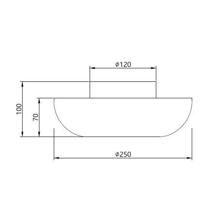 Plafón de techo LED Magma (9W)
