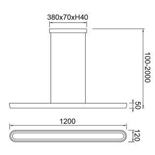 Lámpara de techo LED Kiroro CCT Dim (46W)