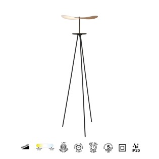 Lámpara de pie trípode LED Abisal CCT Dim (18W)