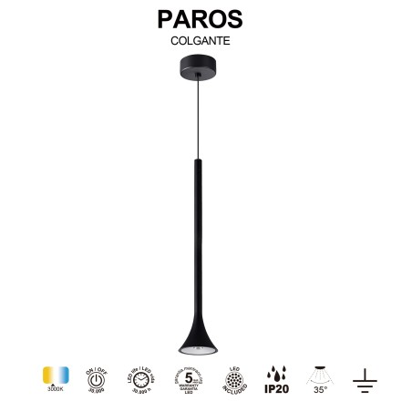 Lámpara de techo LED Paros (5W)