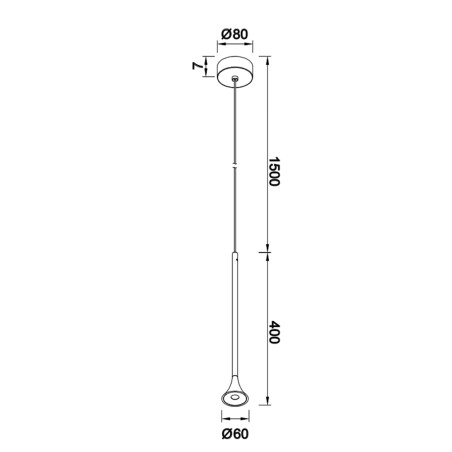 Lámpara de techo LED Paros (5W)