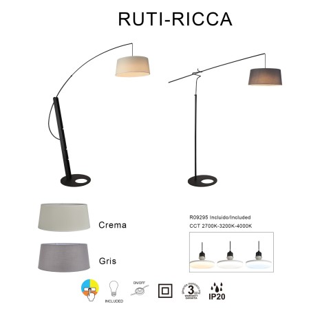 Lámpara de pie Ruti