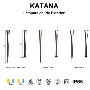 Baliza de exterior LED Katana IP65 (15W)