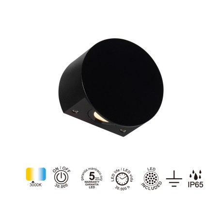 Aplique bañador de pared LED Sella R (3W)