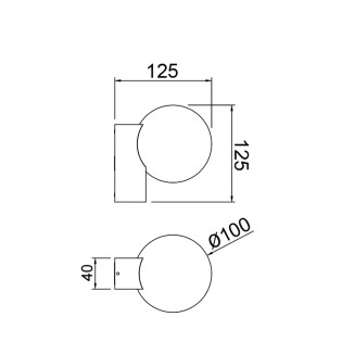 Aplique de pared de exterior Interlaken IP65