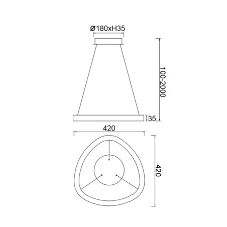 Lámpara de techo LED Kiroro II CCT Dim