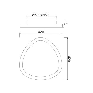 Plafón de techo LED Kiroro II CCT Dim