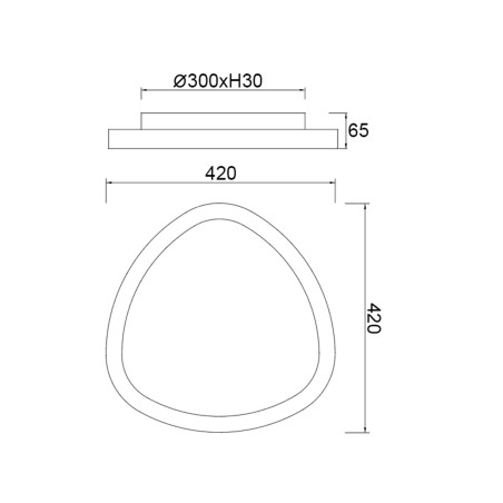 Plafón de techo LED Kiroro II CCT Dim