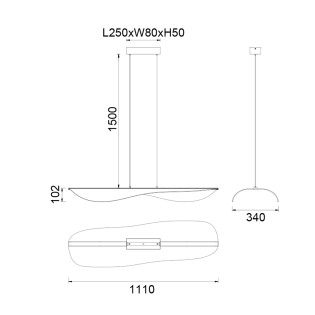 Lámpara de techo LED Bianca CCT Dim (58W)