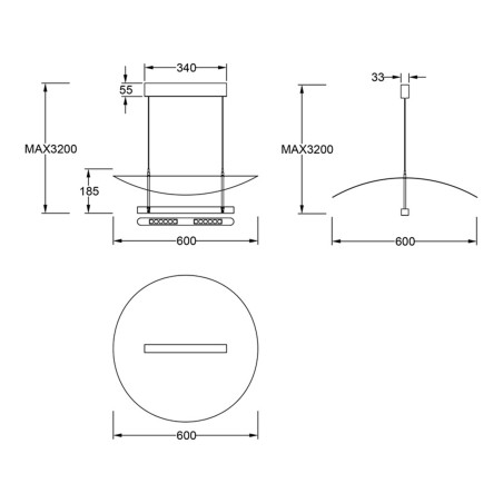 Lámpara de techo LED Abisal CCT Dim (28W)