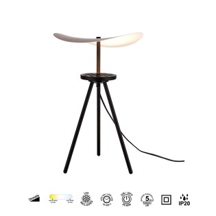 Lámpara de mesa trípode LED Abisal S CCT Dim (12W)