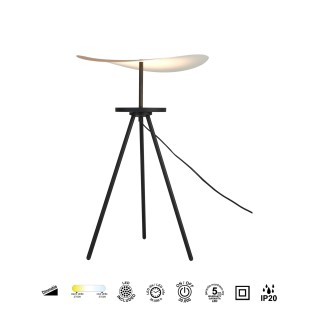 Lámpara de mesa trípode LED Abisal M CCT Dim (12W)