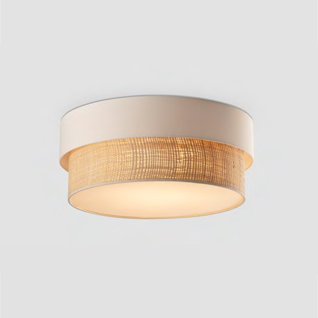 Plafón de techo Kan Rafia (3 luces)