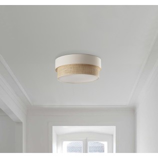 Plafón de techo Kan Rafia (3 luces)