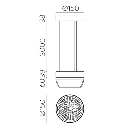 Lámpara de techo LED Pixel (10W)