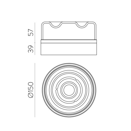 Aplique de pared de exterior LED Eclipse (10W)