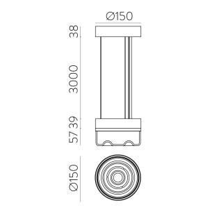 Lámpara de techo LED Eclipse (10W)