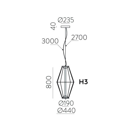 Lampara colgante LED Totem (11.5W)