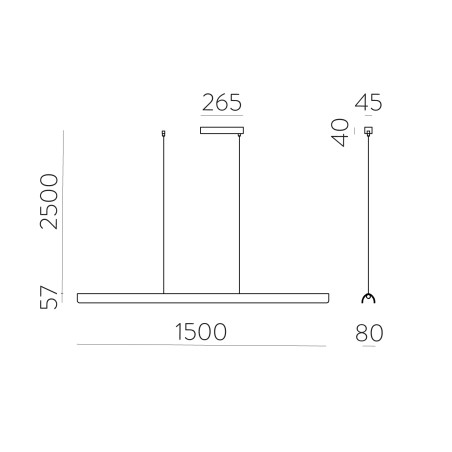 Lampara colgante LED Alma 2CCT (22W)
