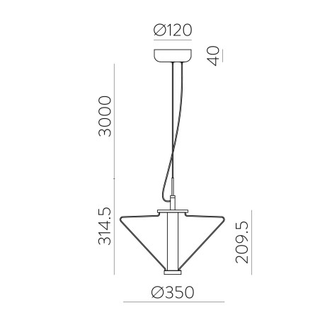 Lámpara de techo LED Yara (14.5W)