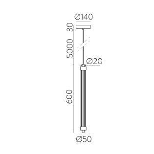 Lampara colgante LED Lineo 2CCT (11W)