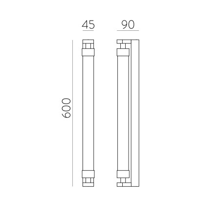 Aplique de pared para baños LED Lineo (11W)