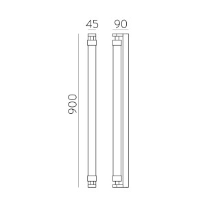 Aplique de pared para baños LED Lineo (16W)