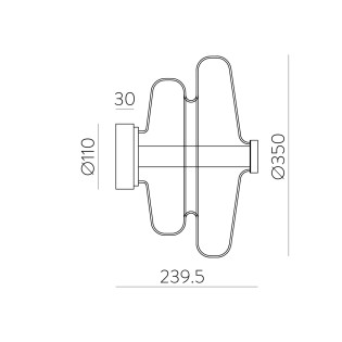 Aplique de pared LED Sira (14.5W)