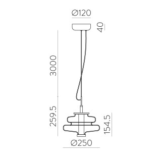 Lámpara de techo LED Sira (9.5W)