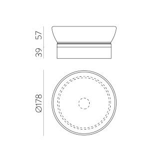Aplique de pared para baños LED Trap (10W)