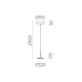 Lámpara de techo LED Corvus Blanco (7.5W)