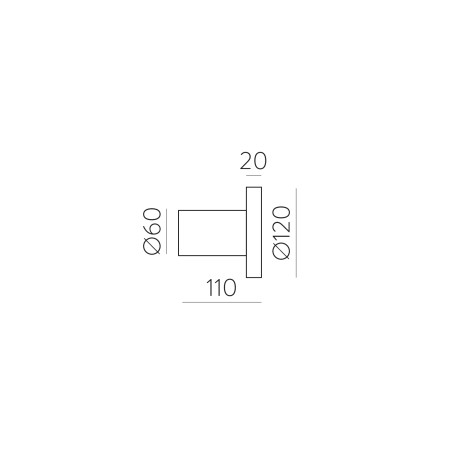 Aplique de pared LED Corvus (7.5W)