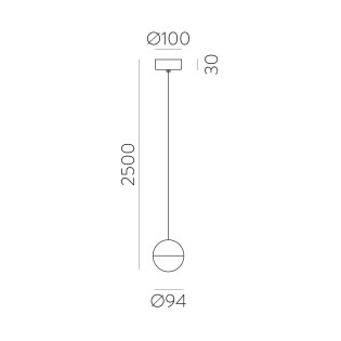 Lámpara de techo LED Custo (5W)