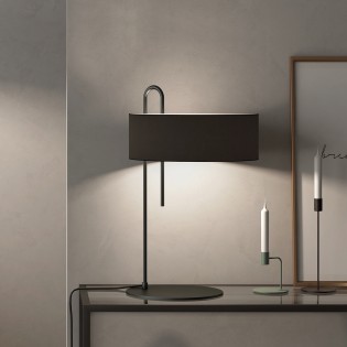 Lámpara de mesa Clip Negro